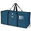 BALEINE Extra Large Storage Tote with Zippers & Carrying Handles, Heavy-Duty Oxford Fabric Moving Bags for Laundry, Space Saving, Storage, Antique Foliage